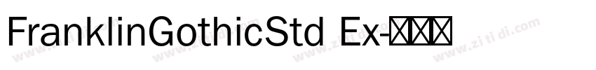 FranklinGothicStd Ex字体转换